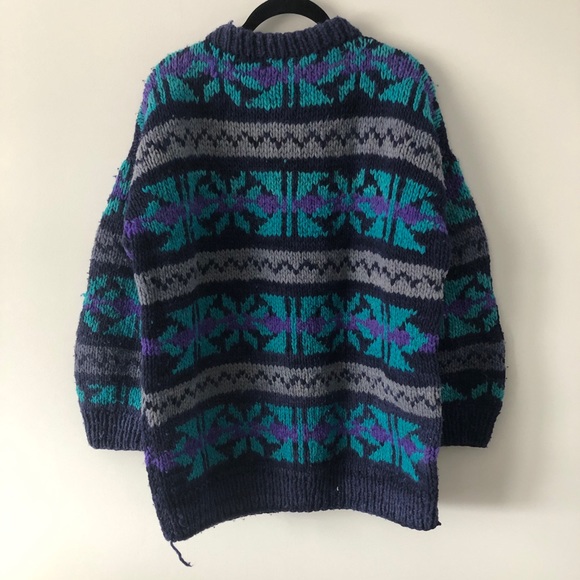 Vintage Knit Fisherman Oversized Sweater Onesize - Picture 3 of 8